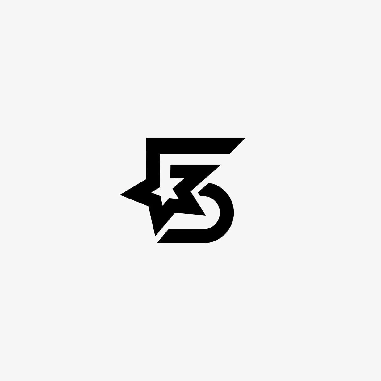 5 Star letterform design