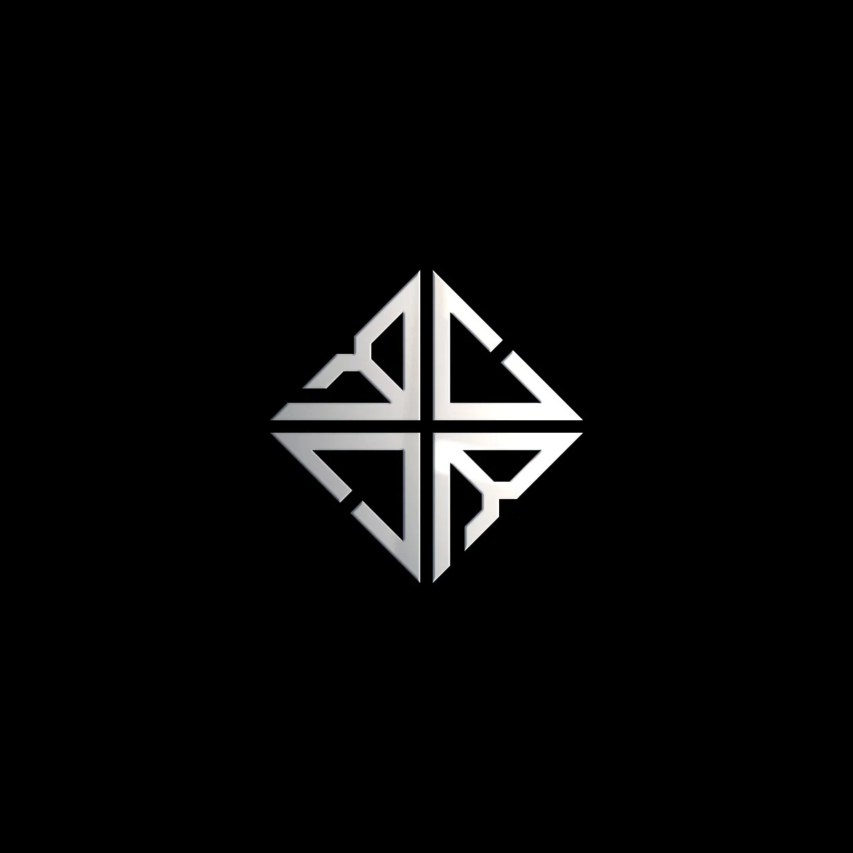 DR symmetrical pattern logo