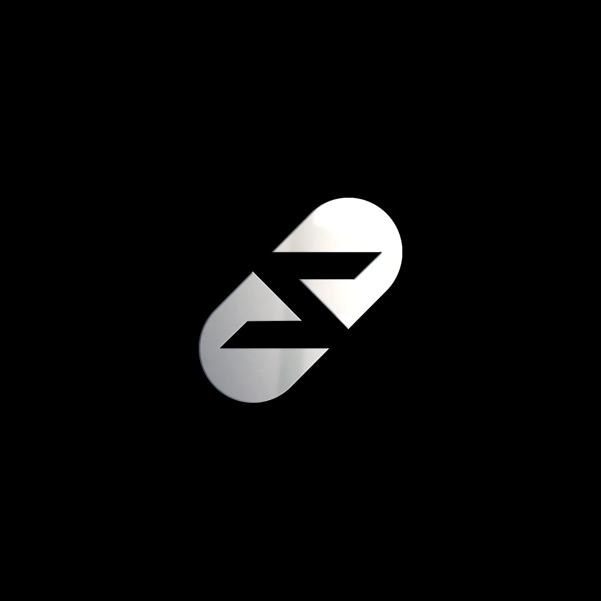 Dynamic S negative space logo