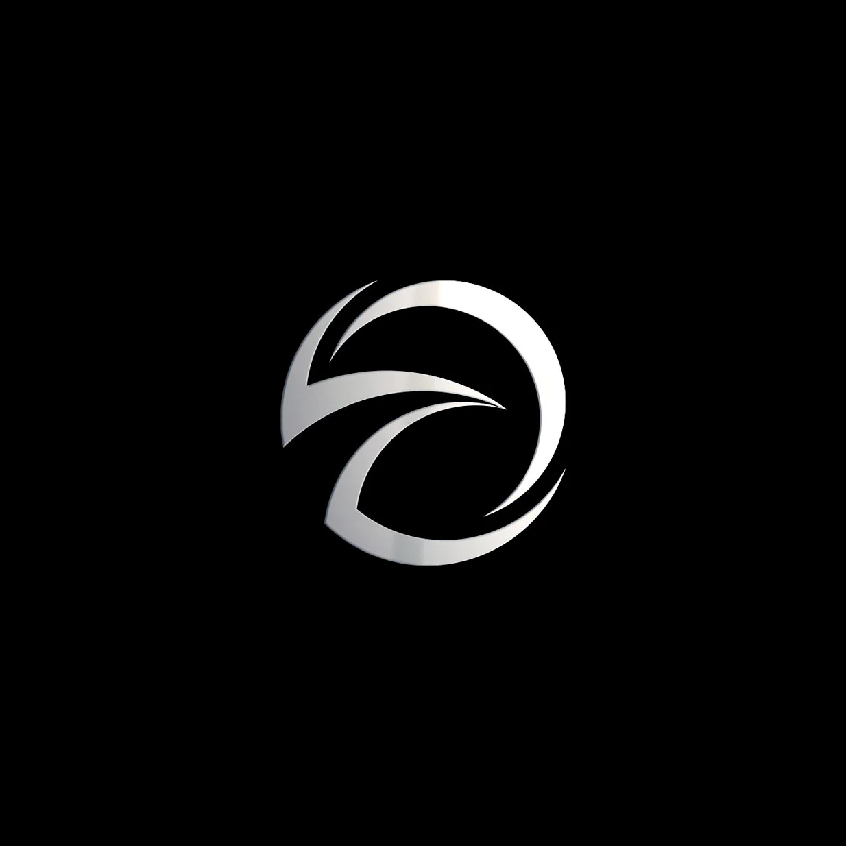 Dynamic circular financial logo