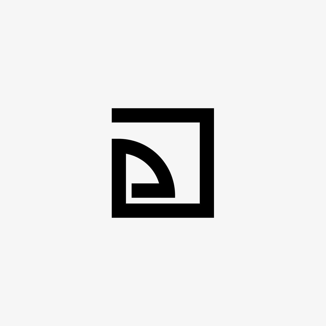 E Square Shape Logo Design The Lion Studios