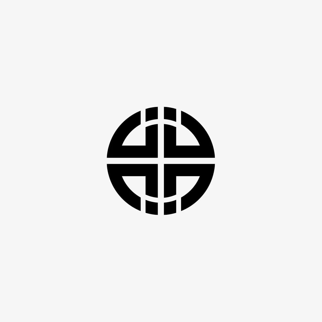 J circular monogram design