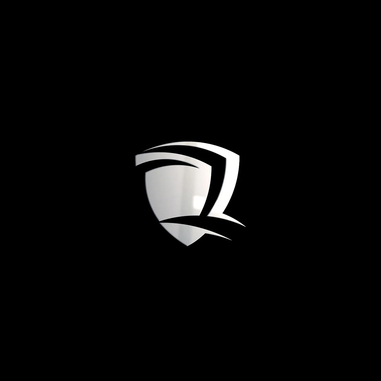 R shield monogram design