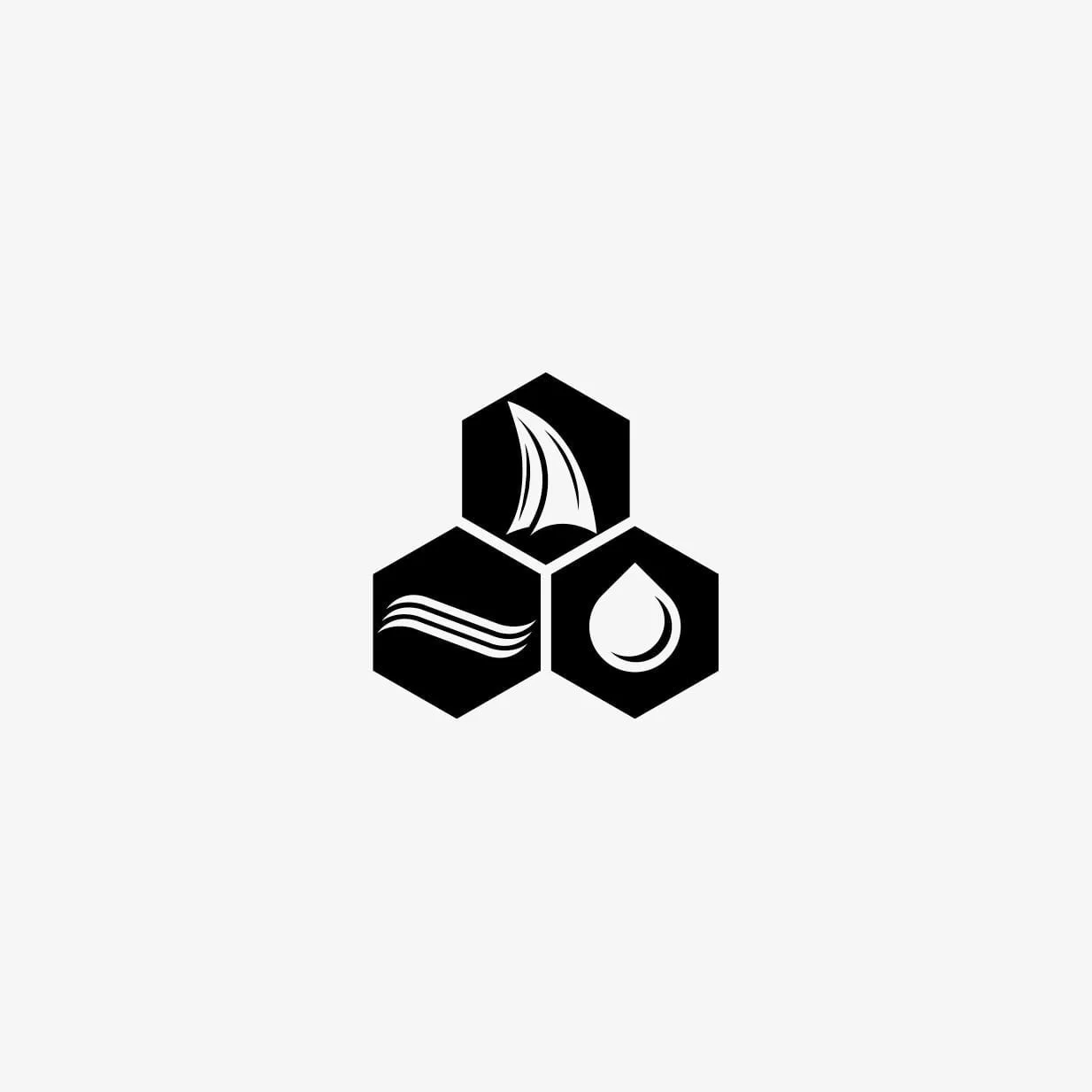 Air wind water logo design
