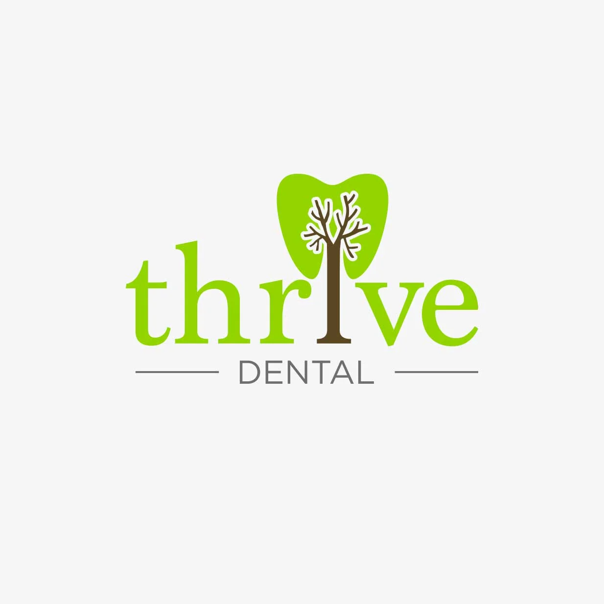Minimal dental clinic logo design