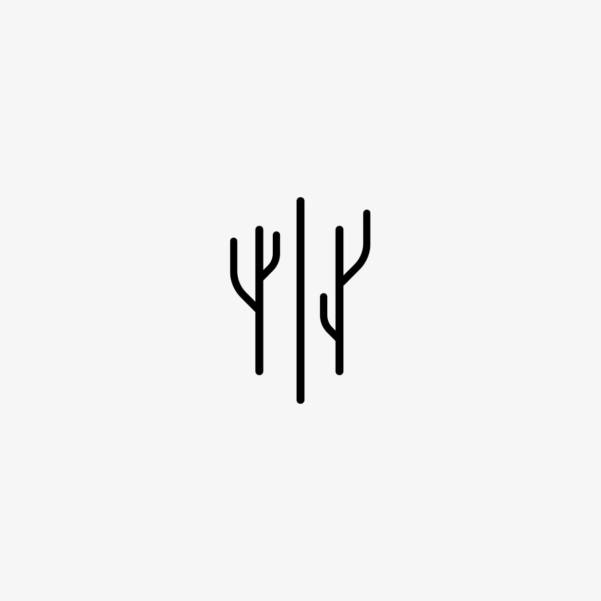 Minimal Cactus Logo Design