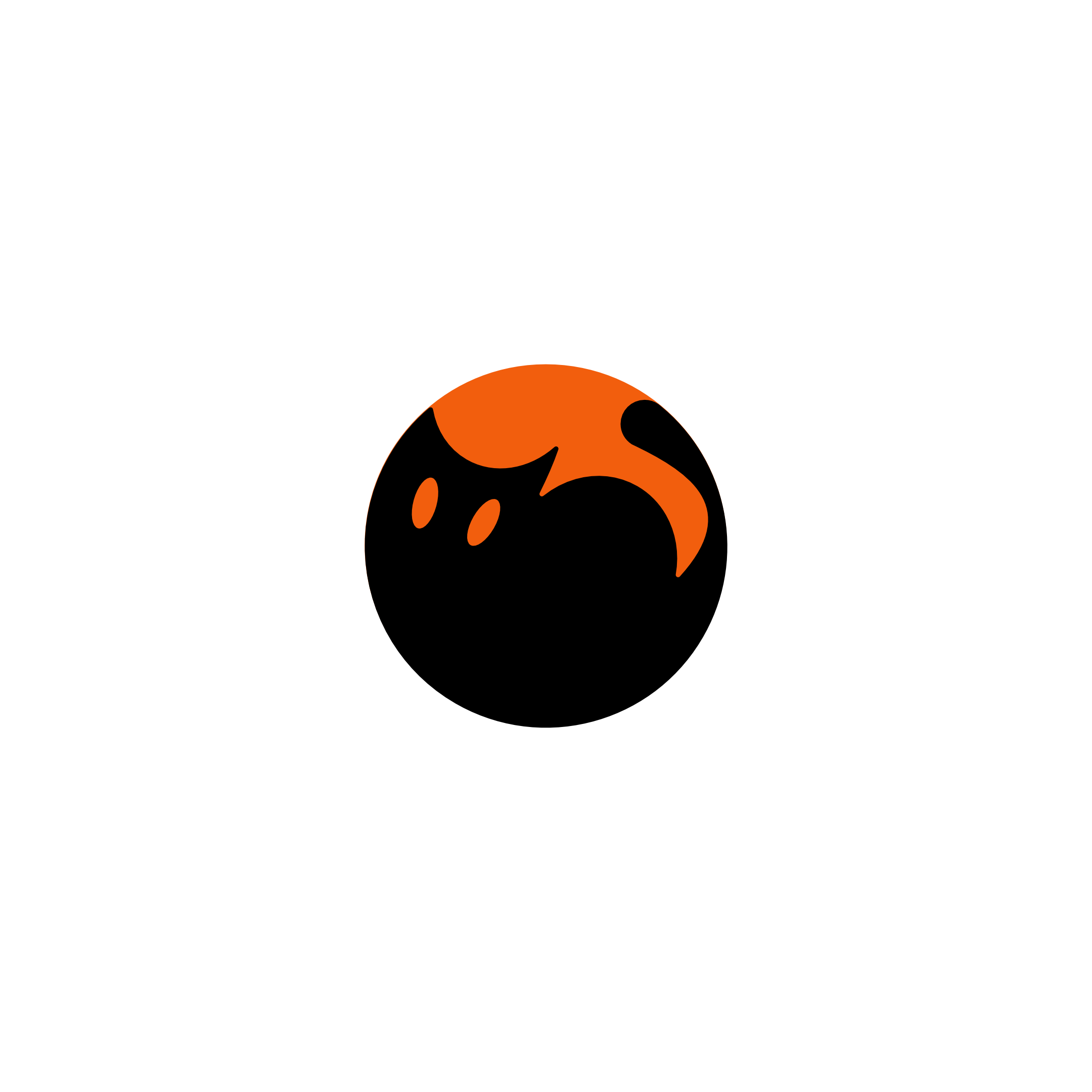 Cat Rescue Team Logo Design – modern orange and black cat icon for animal shelter and pet adoption branding