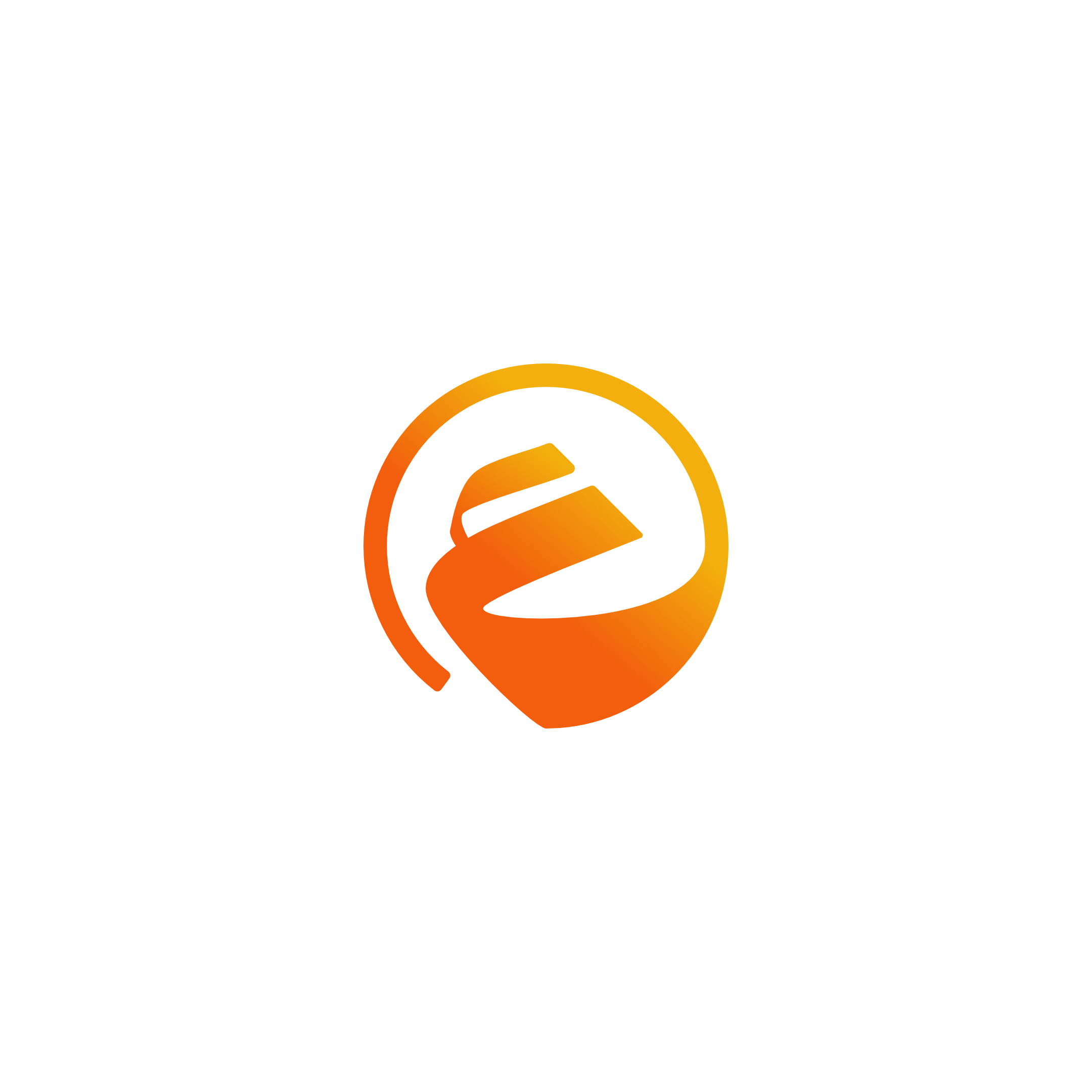 Logo icon showing Arabic letter ع in modern flame shape for gas and energy branding