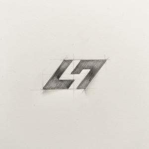 Fitness negative space logo design