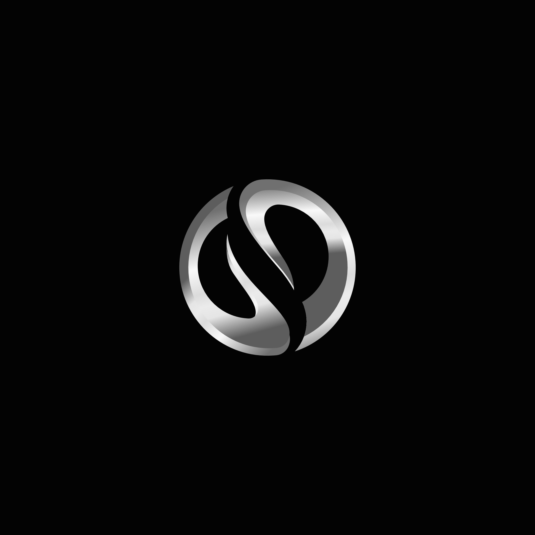 CSD consulting logo design – modern silver monogram in circular emblem